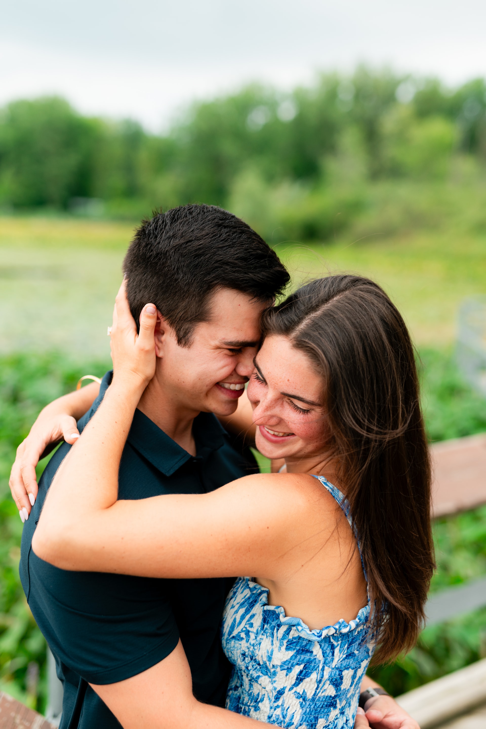 Chris Villaire with his fiancee Frances
